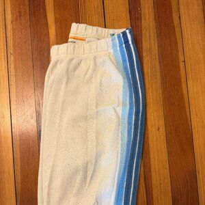 Aviator Nation 5 Stripe Sweatpants - Women's Vintage White/Blue